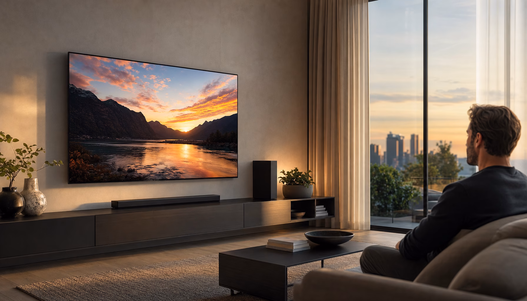 La altura ideal para colgar tu TV en 2026: guía completa
